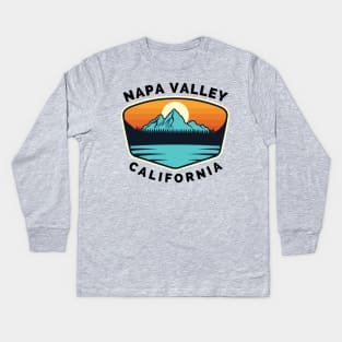 Napa Valley Ski Snowboard Mountain California Napa - Napa Valley California - Travel Kids Long Sleeve T-Shirt